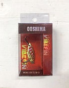 Блесна цикада OOSHIMA VIBEFIN 6008 золото/красные полосы 3,5g 